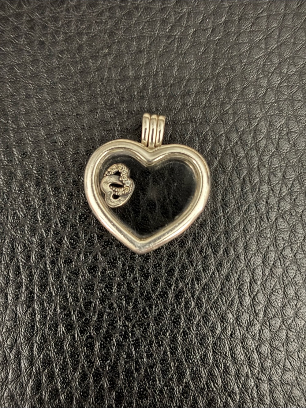 Pandora Silver Heart Floating Charm Locket Pendant